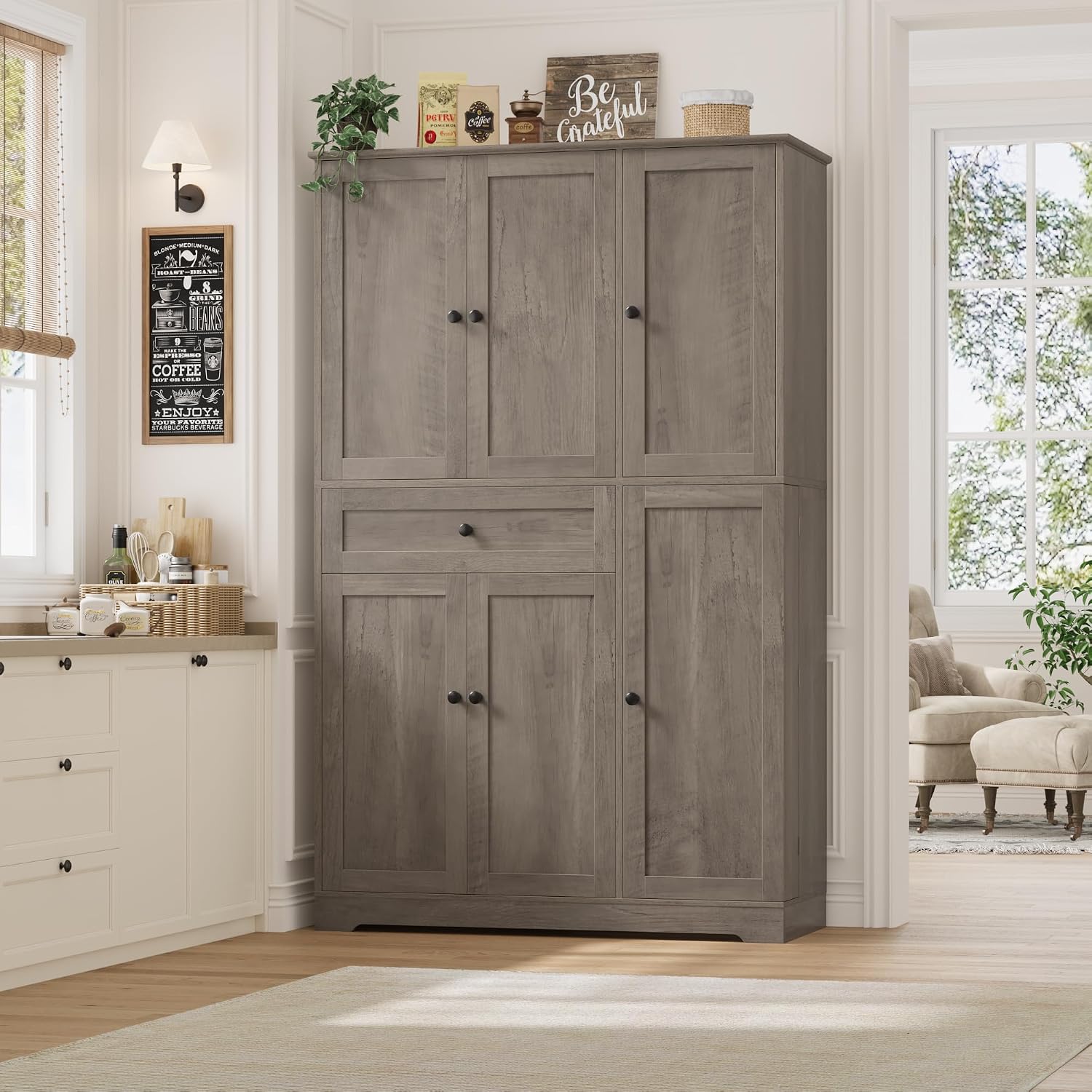 Kitchen Pantry Storage Cabinet - Food Storage In Cabinets ulasan dan harga