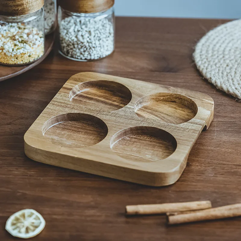 Wood Lid Orgnizer Glass Airtig - Food Storage Set Glass ulasan dan harga