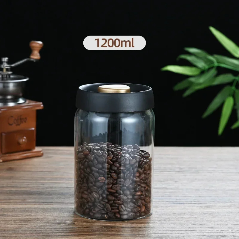 Coffee beans vacuum sealed jar - Food Storage Set Glass ulasan dan harga