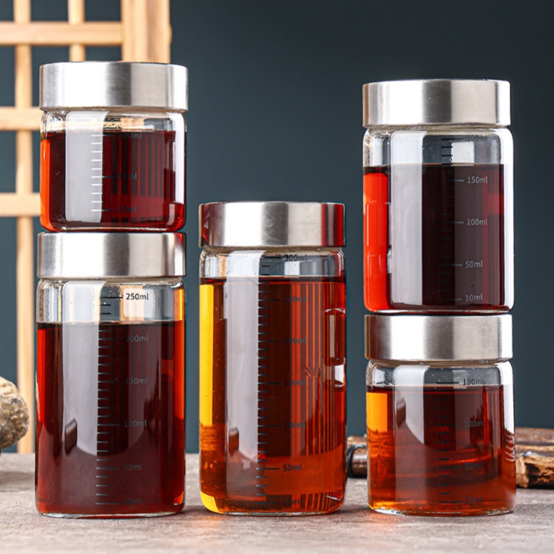 2Pcs 100-500ml Glass Storage C - Food Storage Set Glass ulasan dan harga
