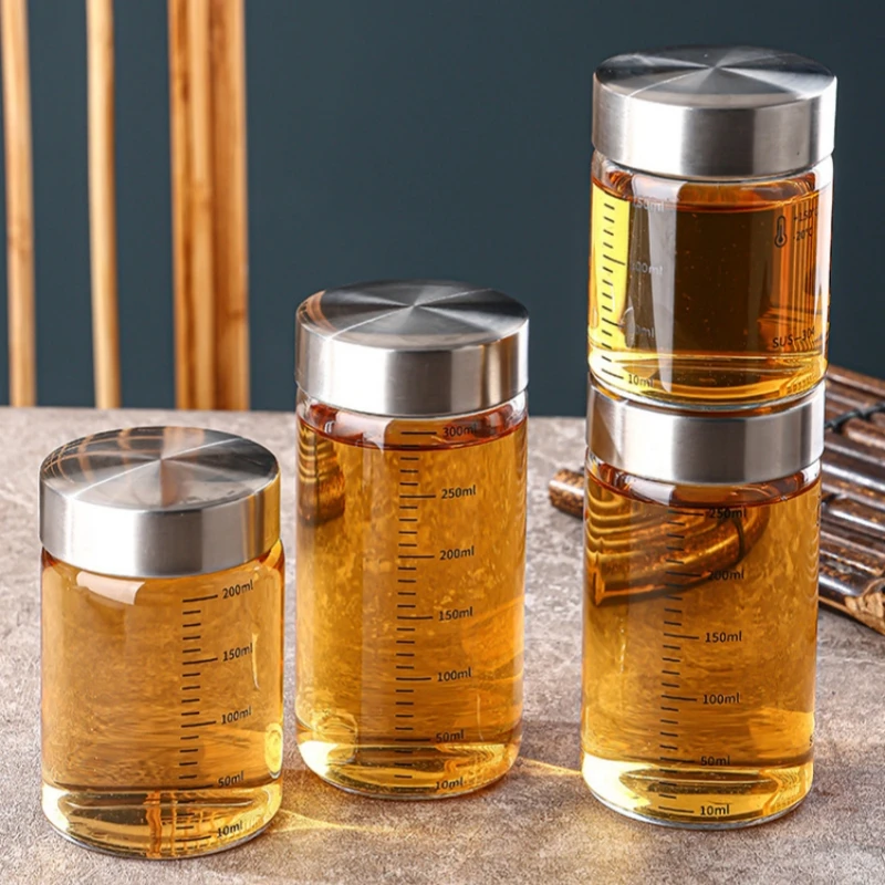 2Pcs 100-500ml Glass Storage C - Food Storage Set Glass ulasan dan harga