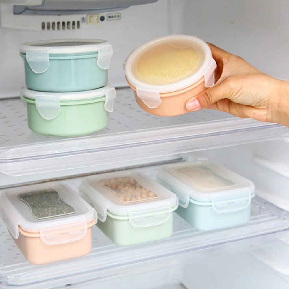 5PCS Fresh Plastic Food Storag - Food Storage With Lock ulasan dan harga