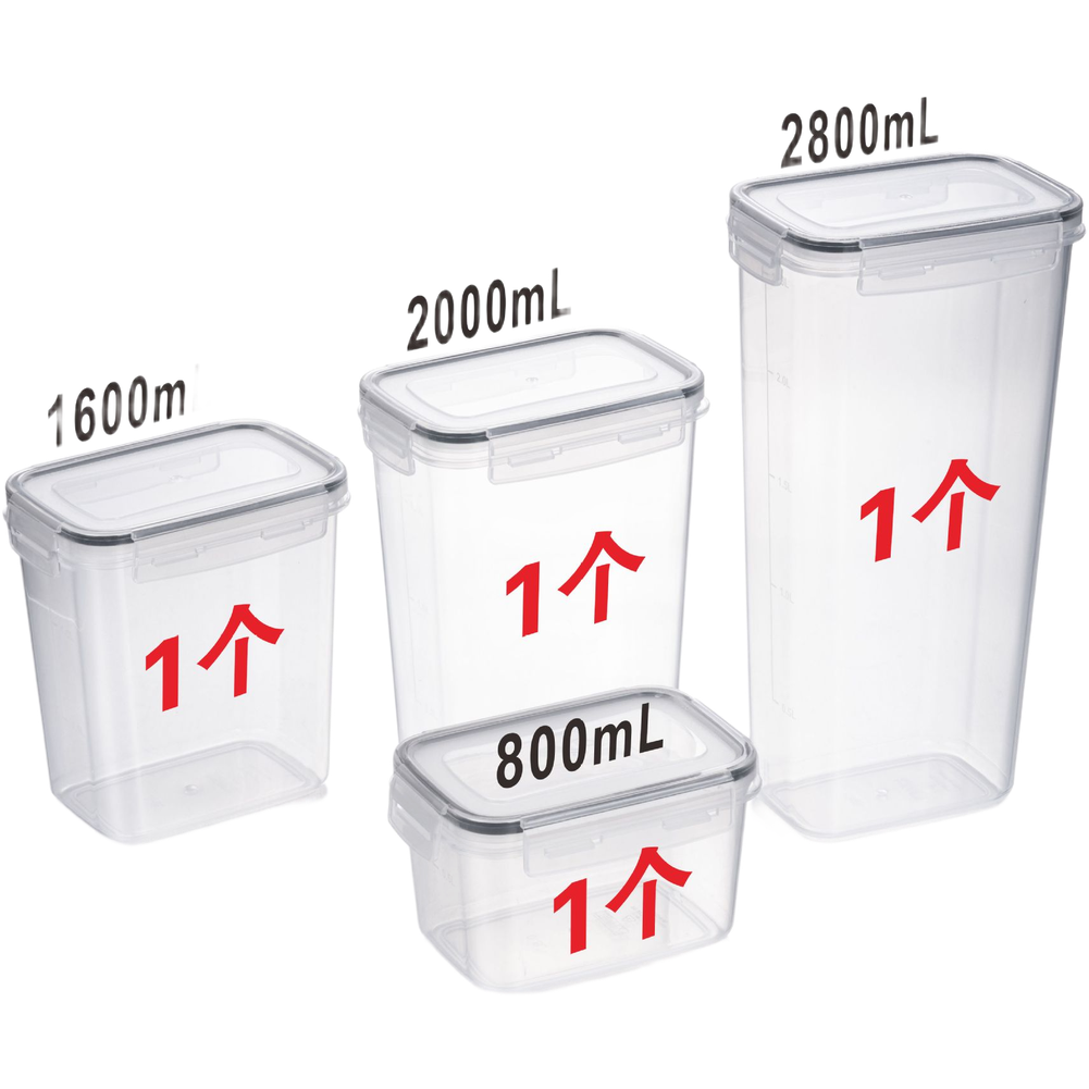 Square Transparent Airtight Fo - Food Storage Long Term ulasan dan harga