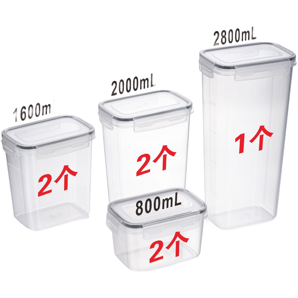 Square Transparent Airtight Fo - Food Storage Long Term ulasan dan harga