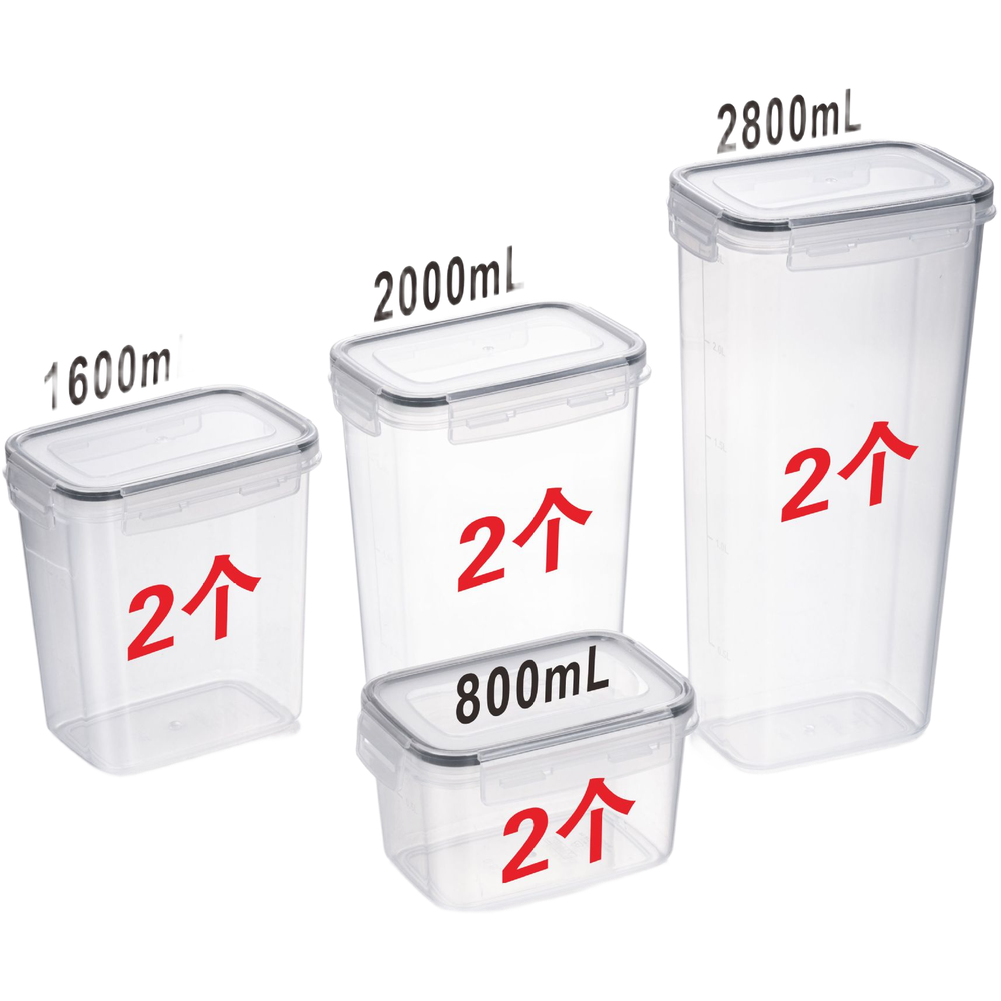 Square Transparent Airtight Fo - Food Storage Long Term ulasan dan harga