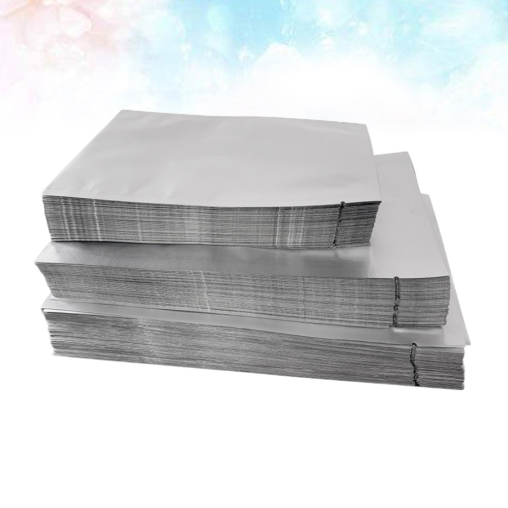 100Pcs Silver Aluminum Foil Pa - Food Storage Long Term ulasan dan harga