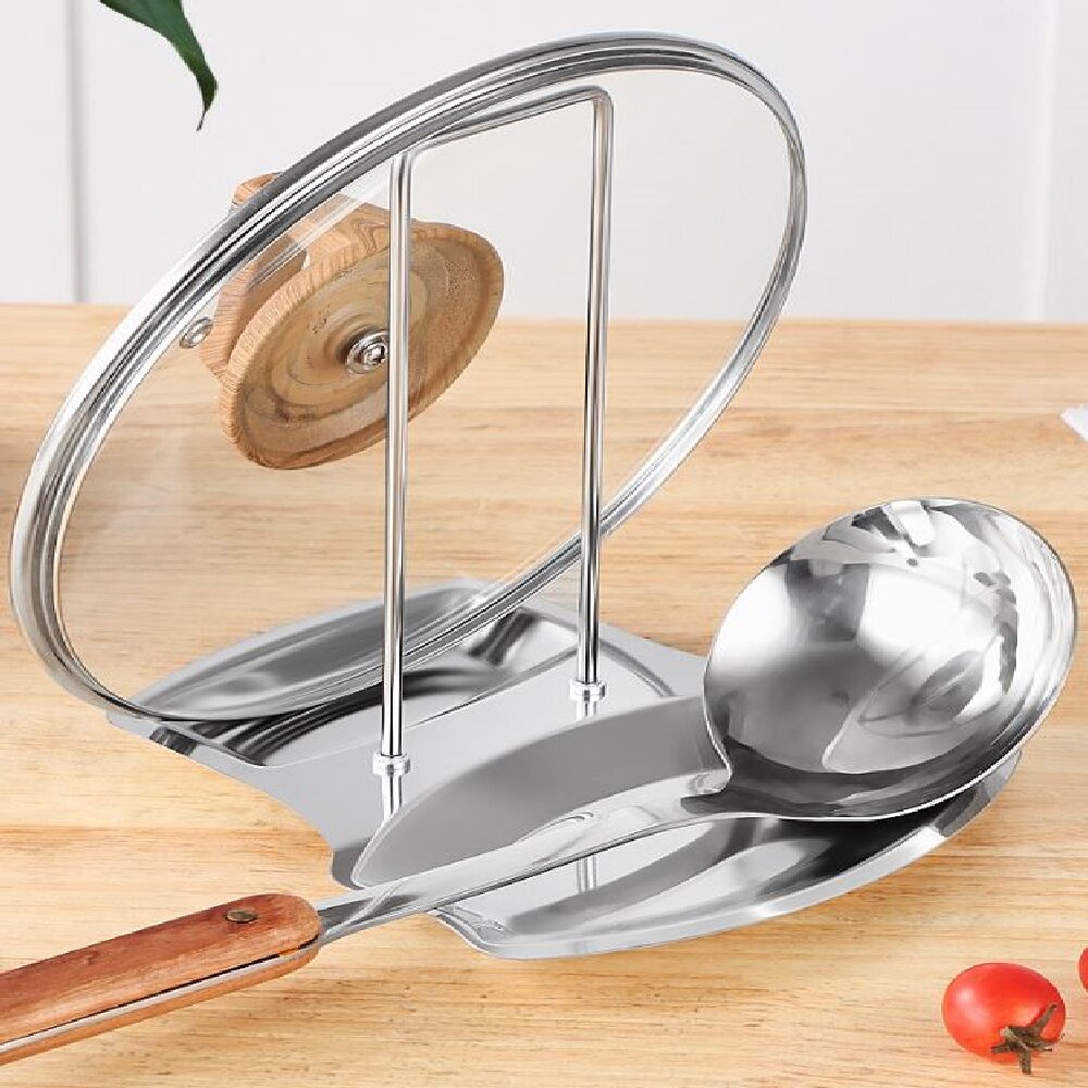 Stainless Steel Pot Lid Holder - Food Storage Organiser ulasan dan harga