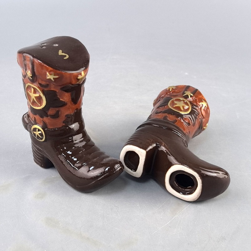 Vintage Boots Ceramic Spice Ja - Food Storage Utensils ulasan dan harga
