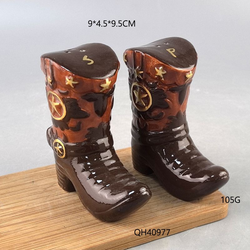 Vintage Boots Ceramic Spice Ja - Food Storage Utensils ulasan dan harga