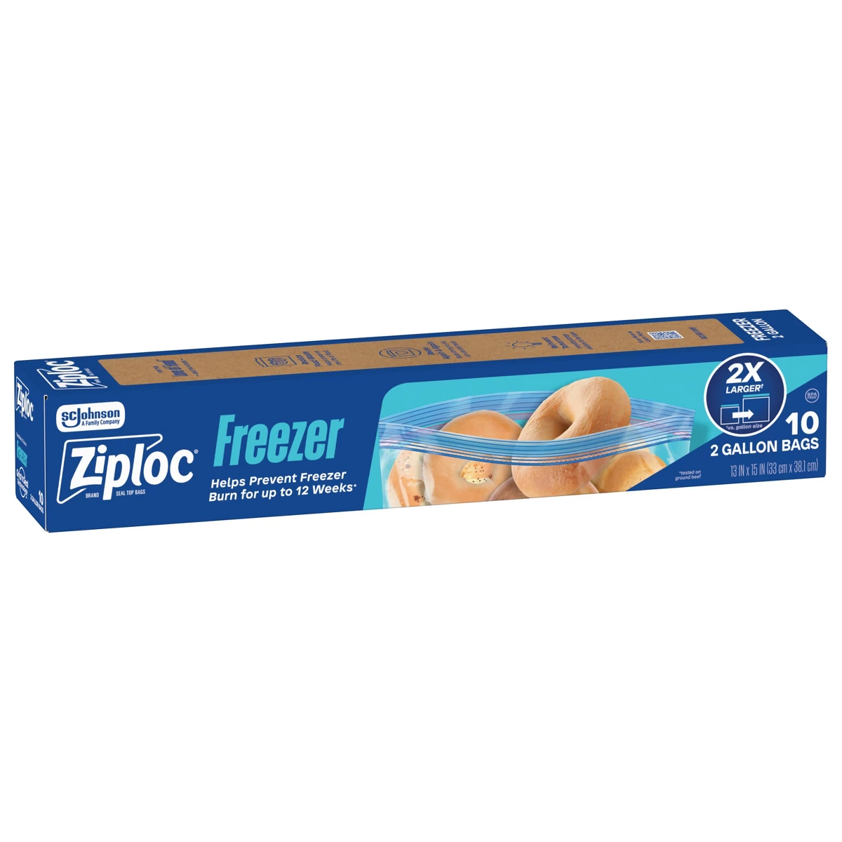 Ziploc Two Gallon Freezer Bags - Food Storage With Lock ulasan dan harga