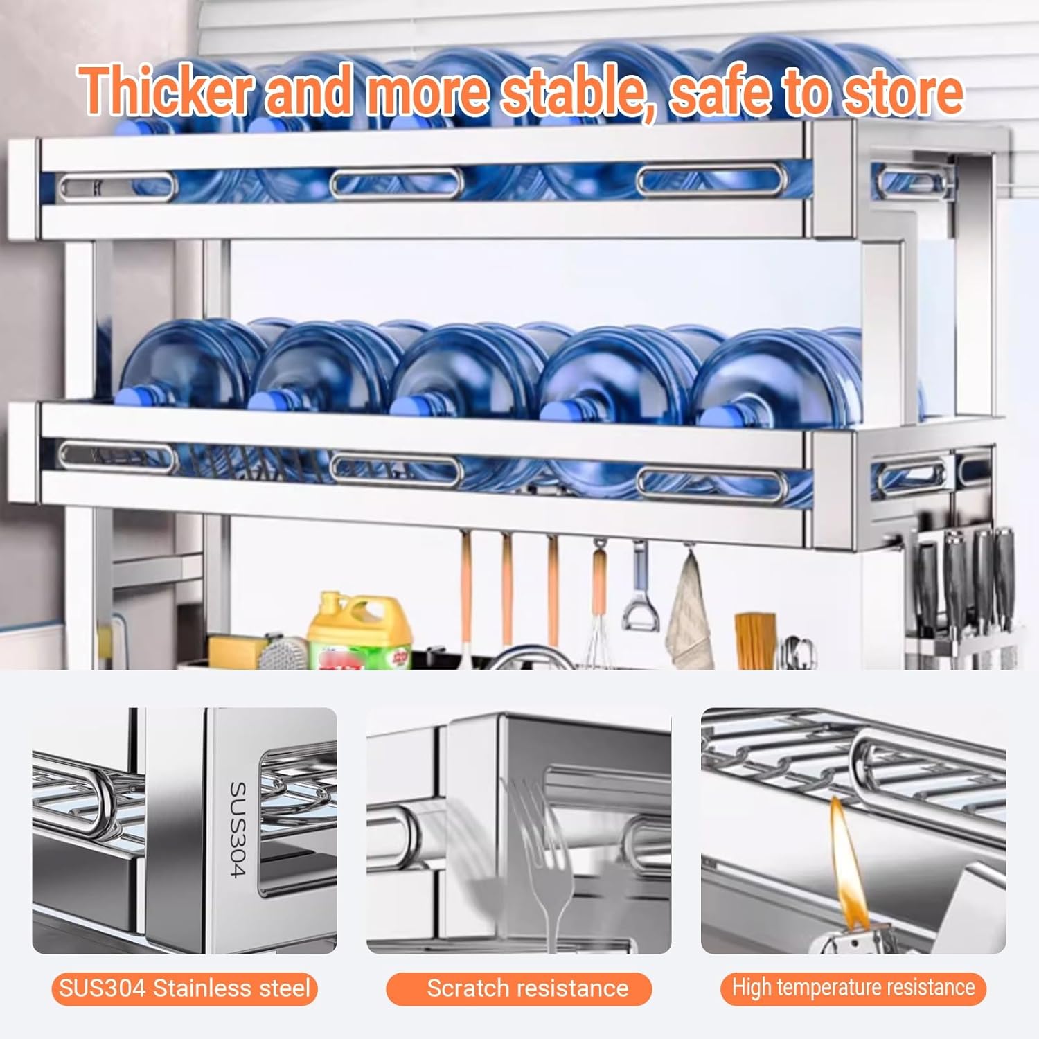 2-Tier Over The Sink Dish Drai - Food Storage Organiser ulasan dan harga
