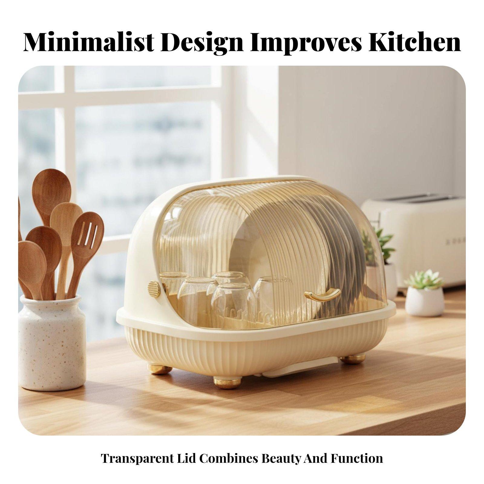 Polypropylene Kitchen Dish Rac - Food Storage Organiser ulasan dan harga