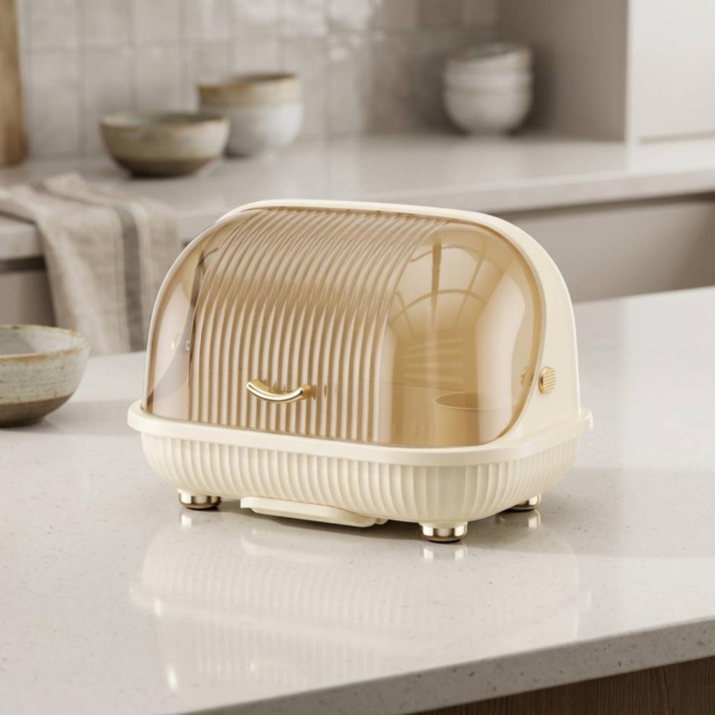 Polypropylene Kitchen Dish Rac - Food Storage Organiser ulasan dan harga