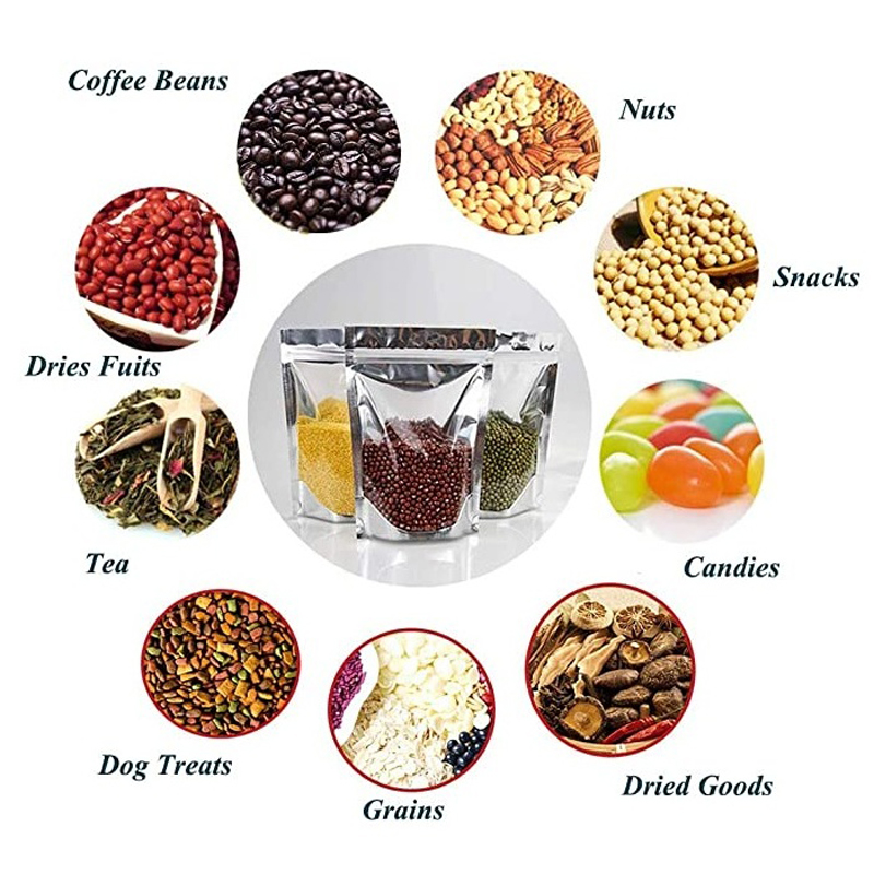 1000pcs Stand Up Aluminum Foil - Food Storage With Lock ulasan dan harga