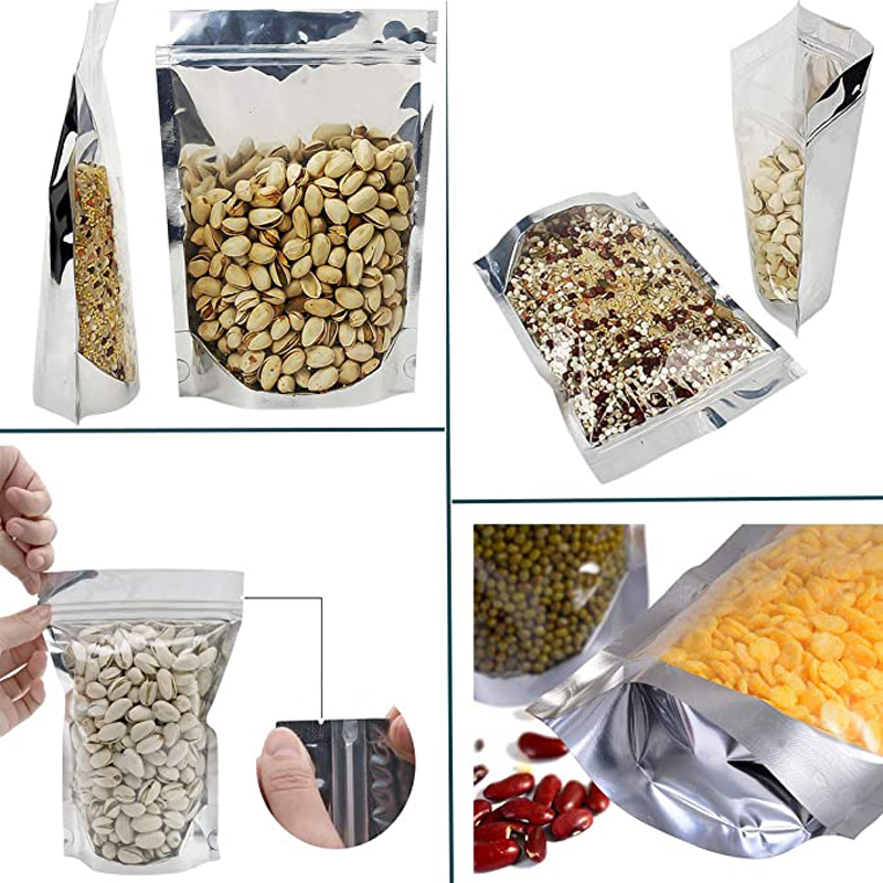 1000pcs Stand Up Aluminum Foil - Food Storage With Lock ulasan dan harga