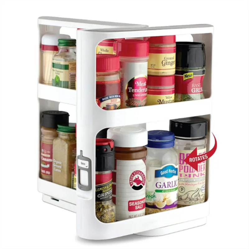 Multi-layer Storage Rotating R - Food Storage In Cabinets ulasan dan harga