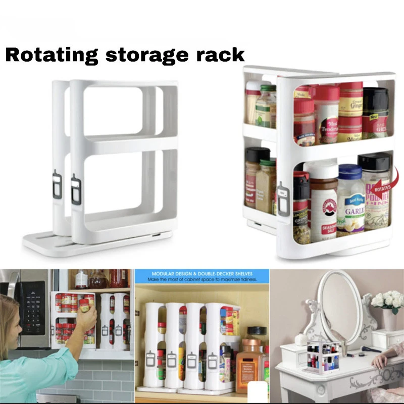 Multi-layer Storage Rotating R - Food Storage In Cabinets ulasan dan harga