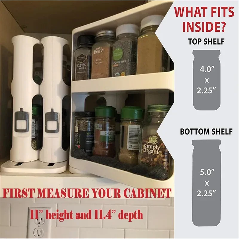 Multi-layer Storage Rotating R - Food Storage In Cabinets ulasan dan harga