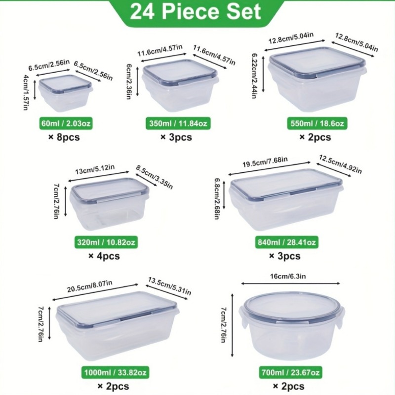 48PCS BPA-Free Food Storage Se - Food Storage Equipment ulasan dan harga