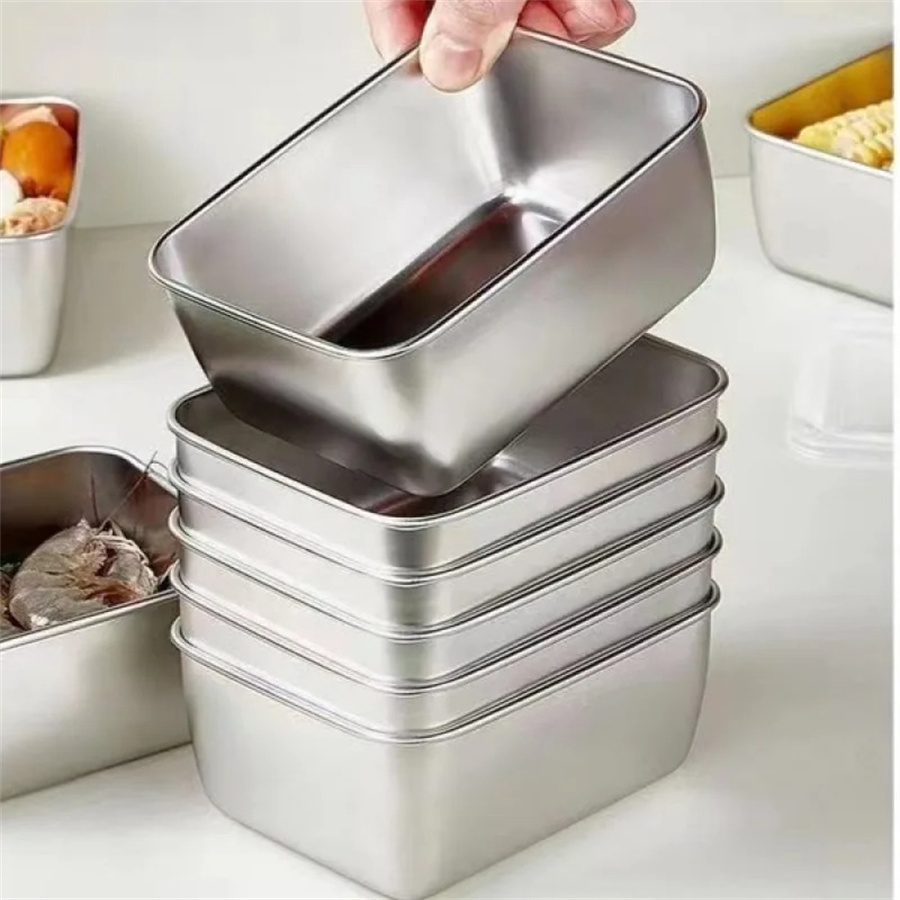 1/3/5pcs Stainless Steel Food  - Food Storage Oven Safe ulasan dan harga