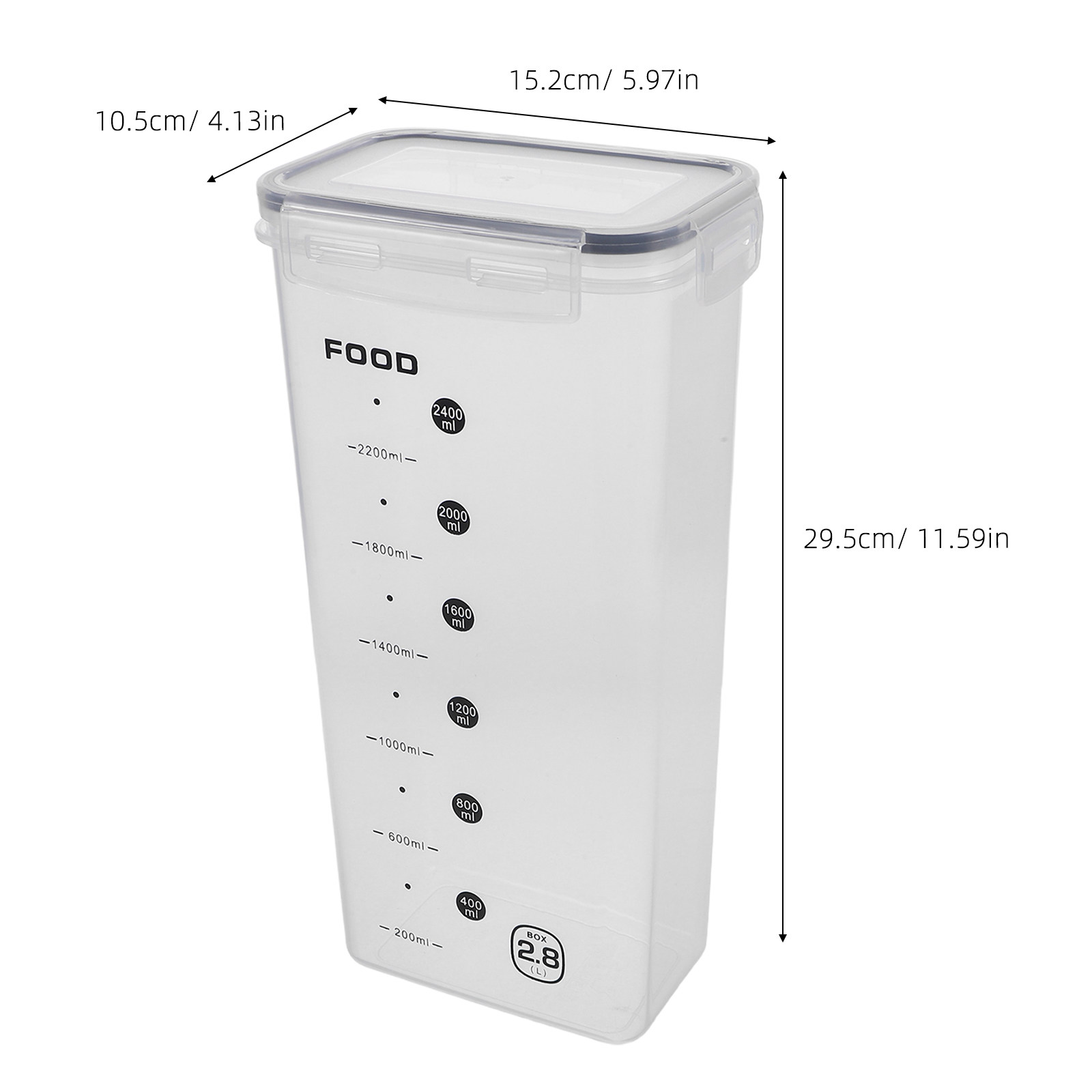 2Pcs Transparent Grain Storage - Food Storage Airtight ulasan dan harga