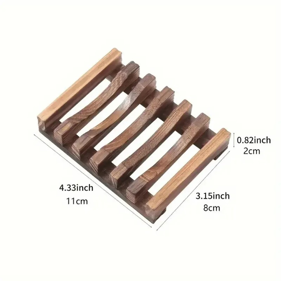 Wooden Soap Dish for Shower Ba - Food Storage Organiser ulasan dan harga