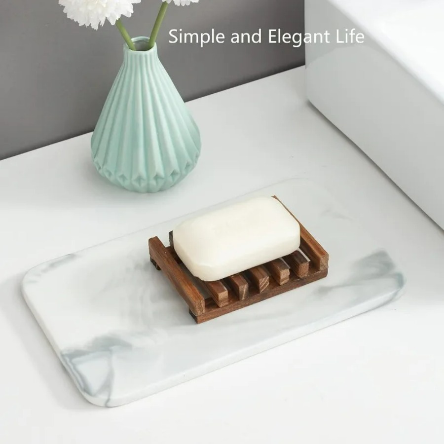 Wooden Soap Dish for Shower Ba - Food Storage Organiser ulasan dan harga