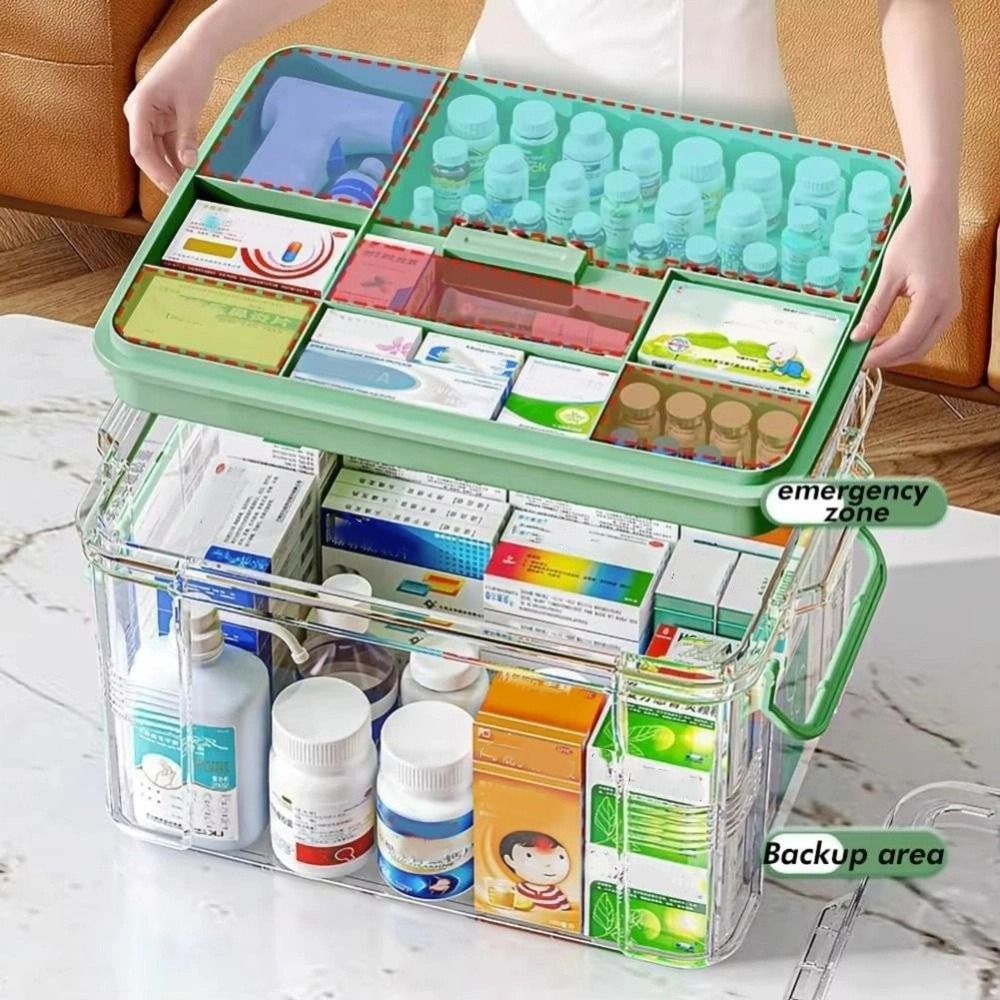 Simple Double Layers Pill Stor - Food Storage Emergency ulasan dan harga