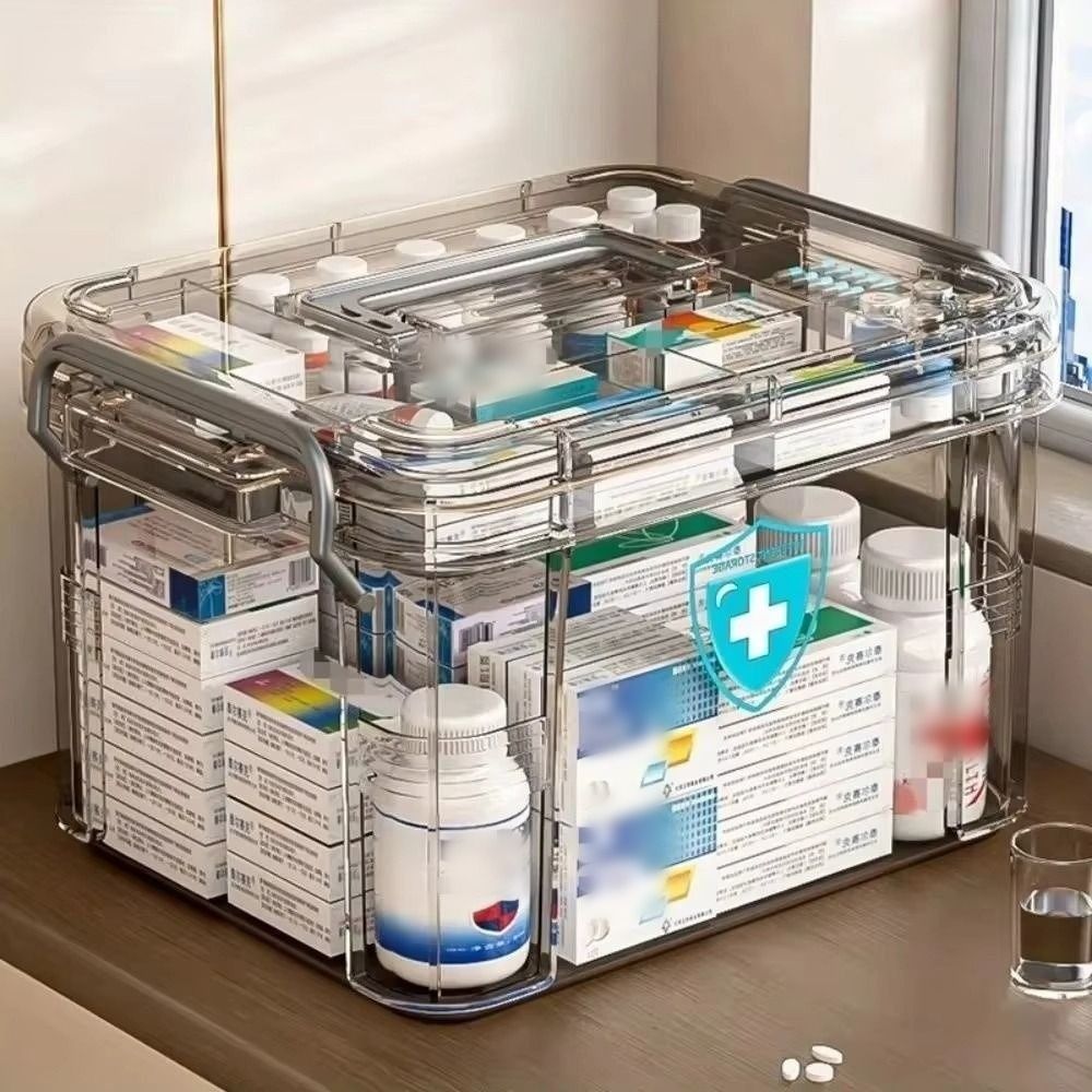 Simple Double Layers Pill Stor - Food Storage Emergency ulasan dan harga
